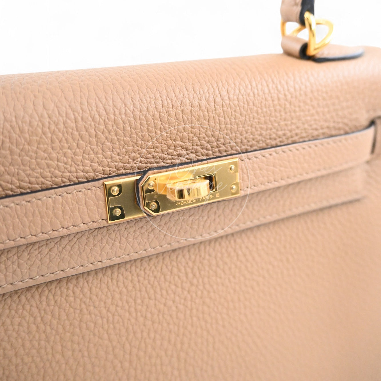Hermes Kelly 25 Togo GHW Chai Stamp U