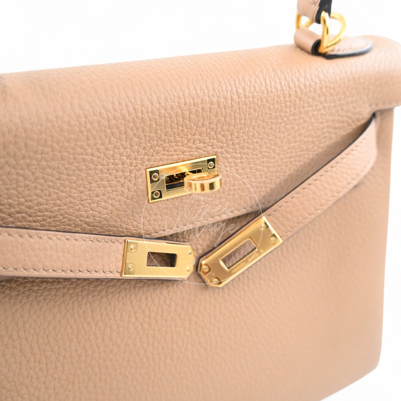 Hermes Kelly 25 Togo GHW Chai Stamp U