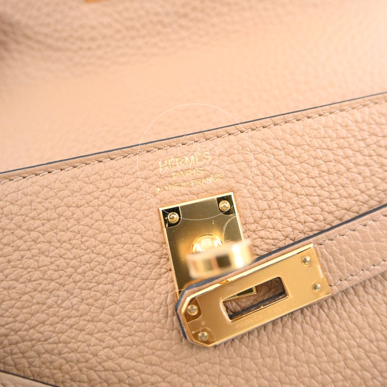 Hermes Kelly 25 Togo GHW Chai Stamp U