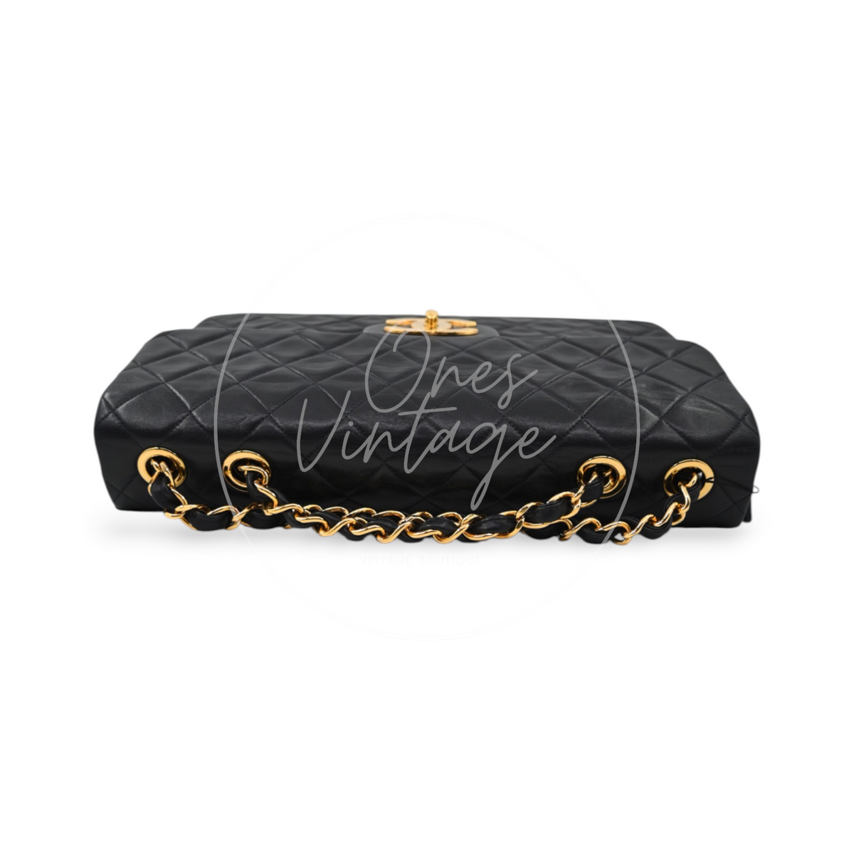 Chanel Maxi Flap Bag 34 Quilted Lambskin Black GHW Series 3