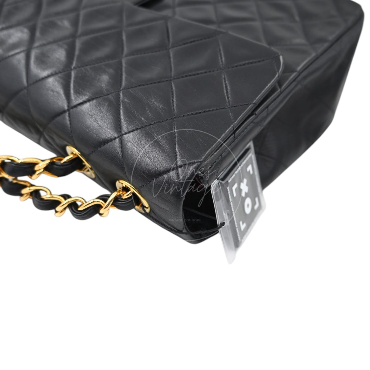 Chanel Maxi Flap Bag 34 Quilted Lambskin Black GHW Series 3