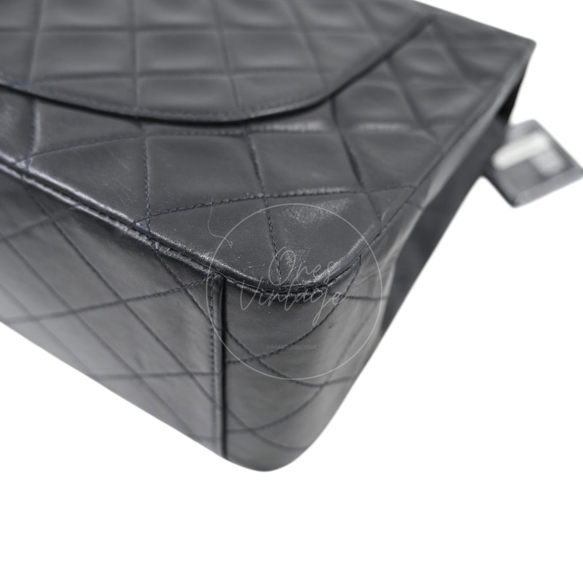 Chanel Maxi Flap Bag 34 Quilted Lambskin Black GHW Series 3