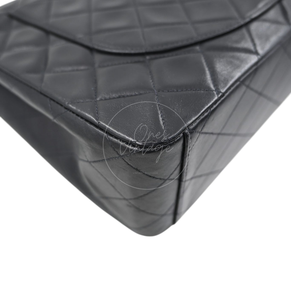 Chanel Maxi Flap Bag 34 Quilted Lambskin Black GHW Series 3