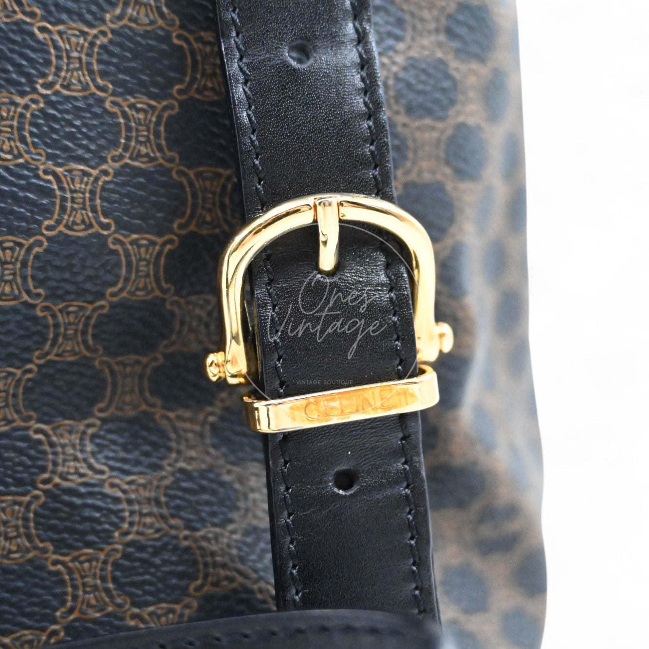 Celine Vintage Backpack GHW Black