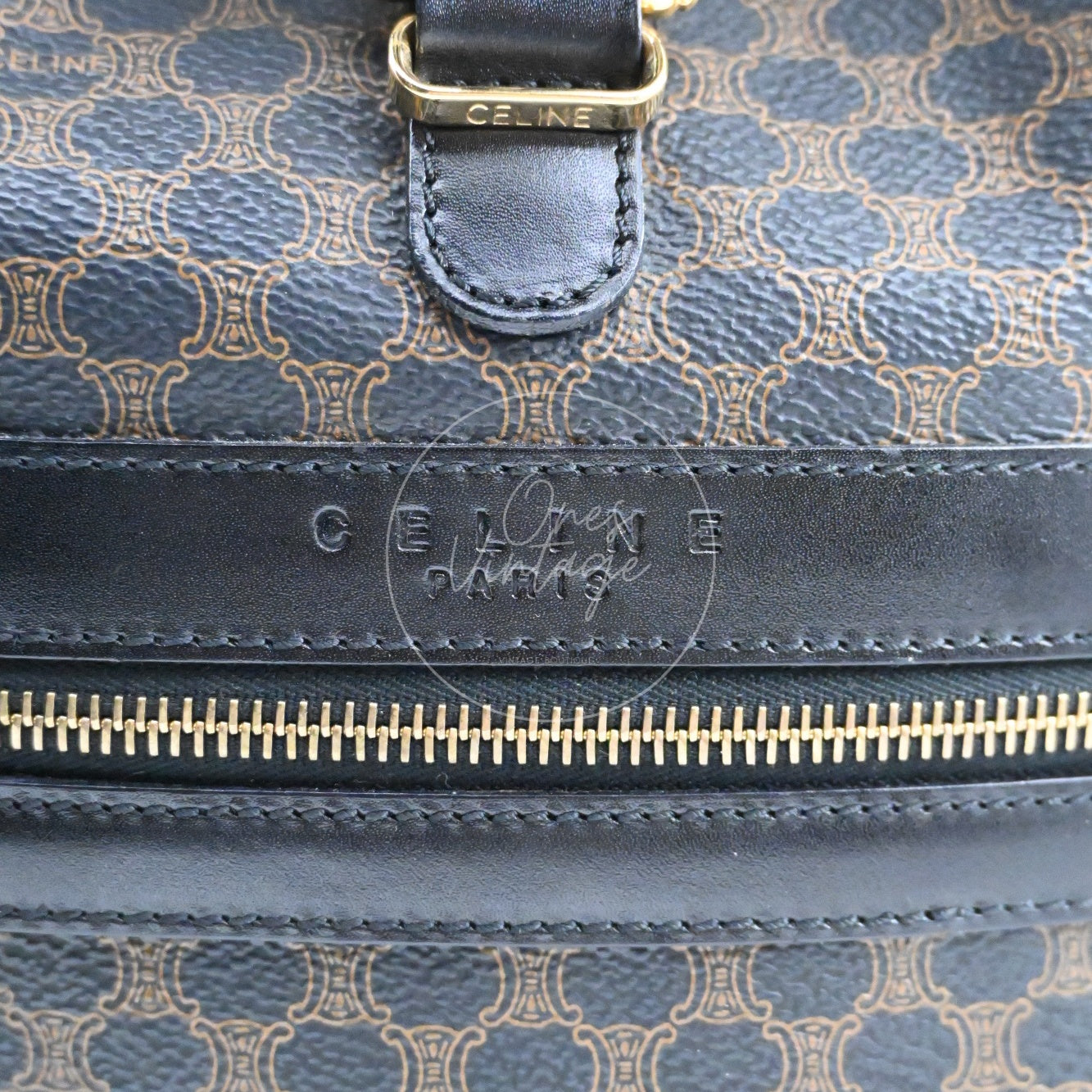 Celine Vintage Backpack GHW Black