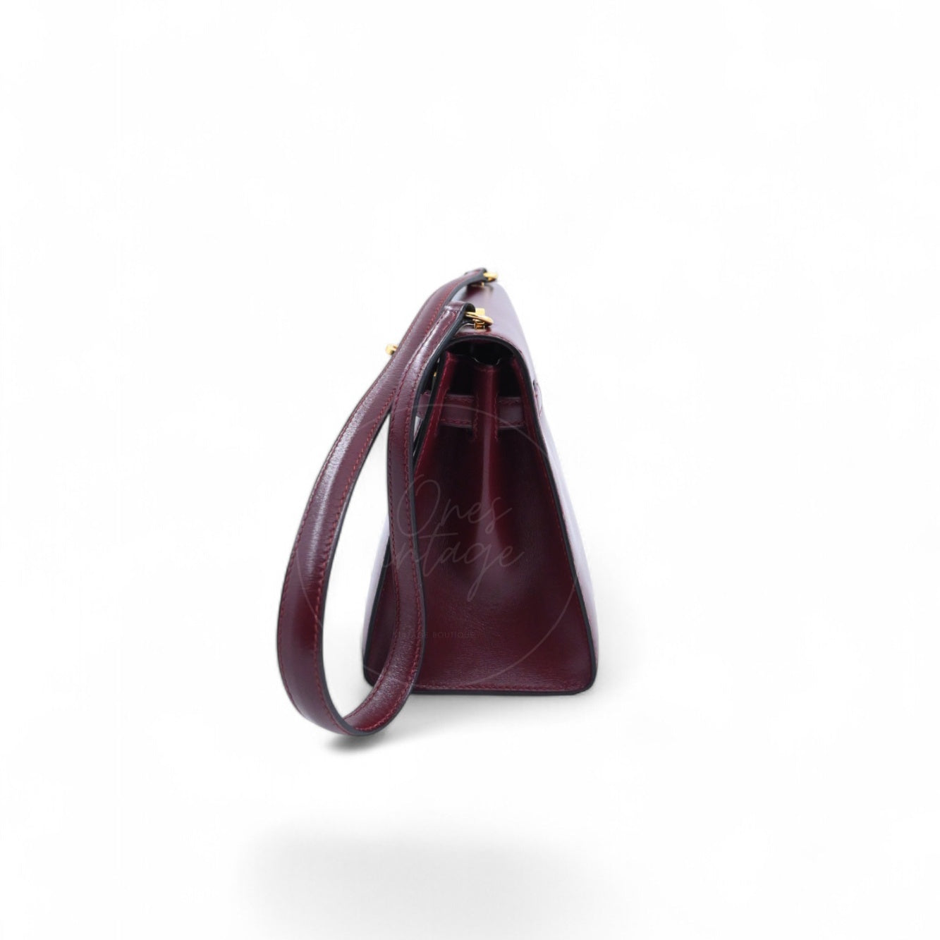 Hermes Vintage Mini Kelly Box GHW Rouge H Circle U