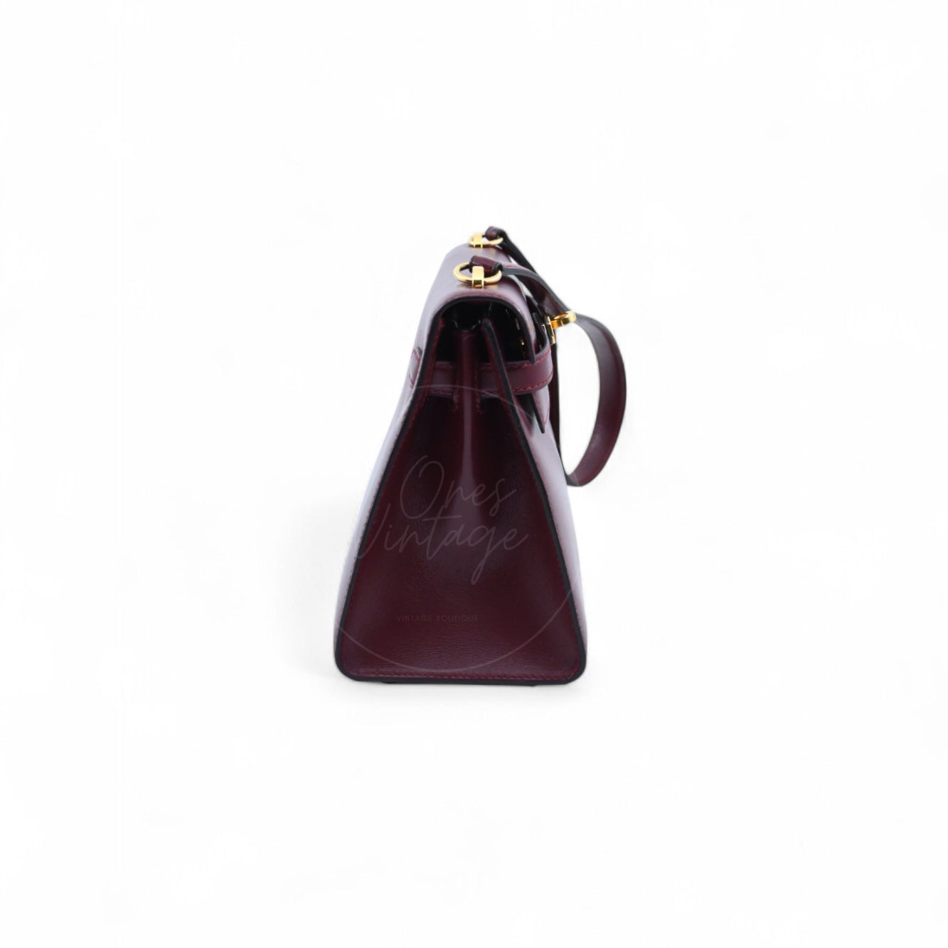 Hermes Vintage Mini Kelly Box GHW Rouge H Circle U