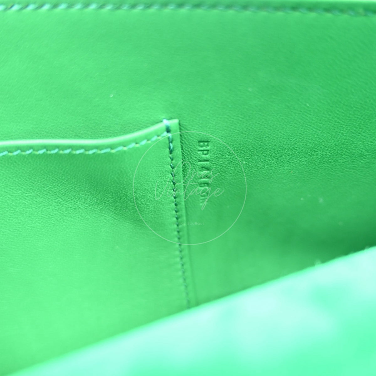 Hermes Kelly Cut Veau Doblis Suede GHW Green Stamp B
