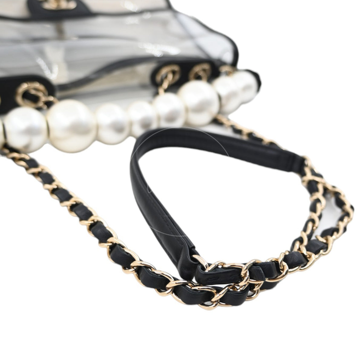 Chanel Sand by The Sea Pearl Clear Classic Flap Bag GHW Clear Series 27