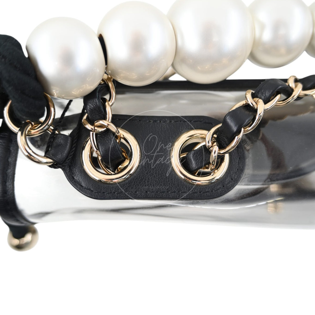 Chanel Sand by The Sea Pearl Clear Classic Flap Bag GHW Clear Series 27