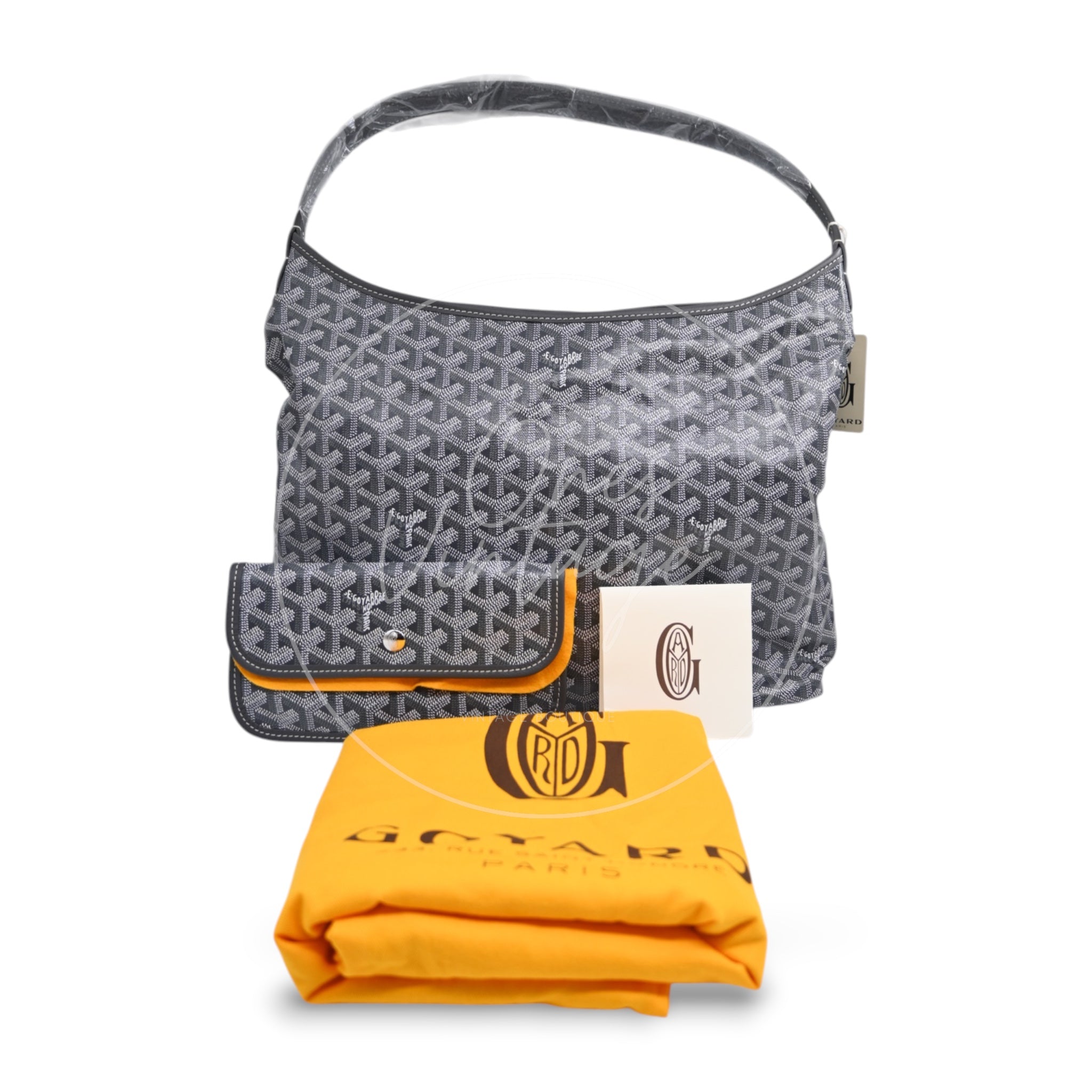 Goyard Bohème Canvas Hobo Bag SHW Grey LME-020252