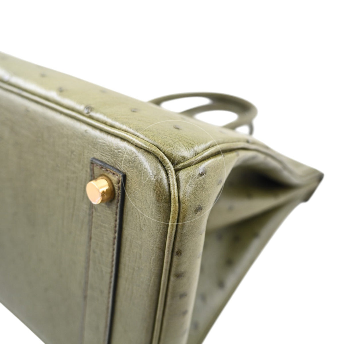 Hermes HAC Birkin 32 Ostrich GHW Olive Circle X