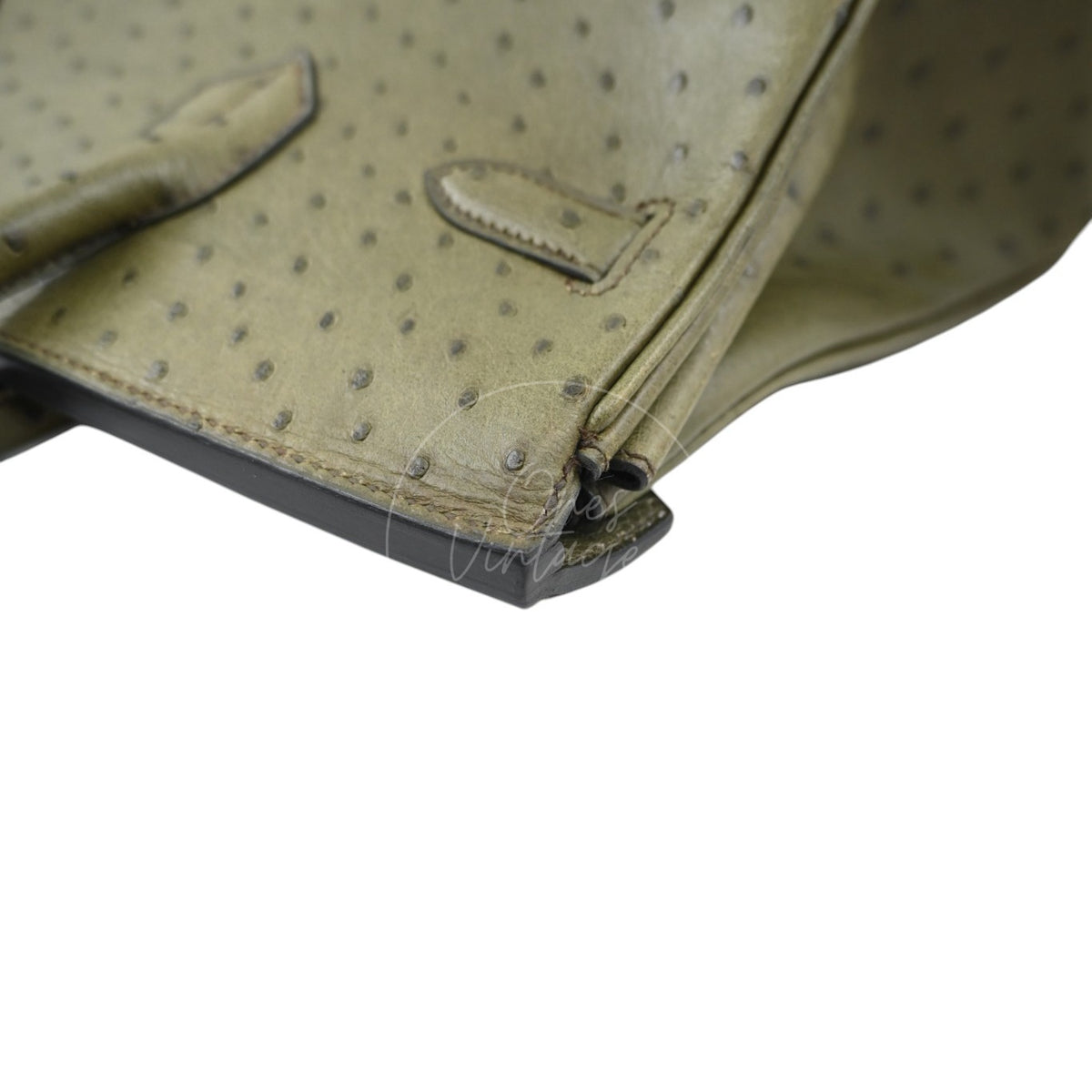Hermes HAC Birkin 32 Ostrich GHW Olive Circle X