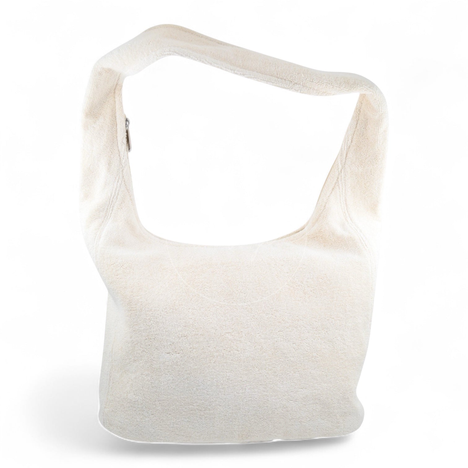 Chanel Towel Cotton Shoulder Bag SHW Ivory 2025