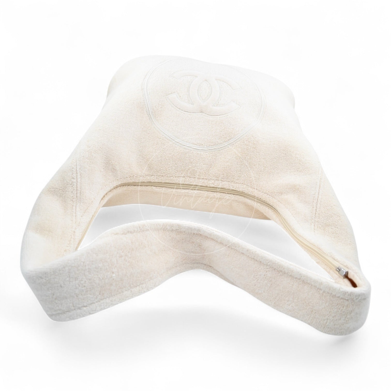 Chanel Towel Cotton Shoulder Bag SHW Ivory 2025