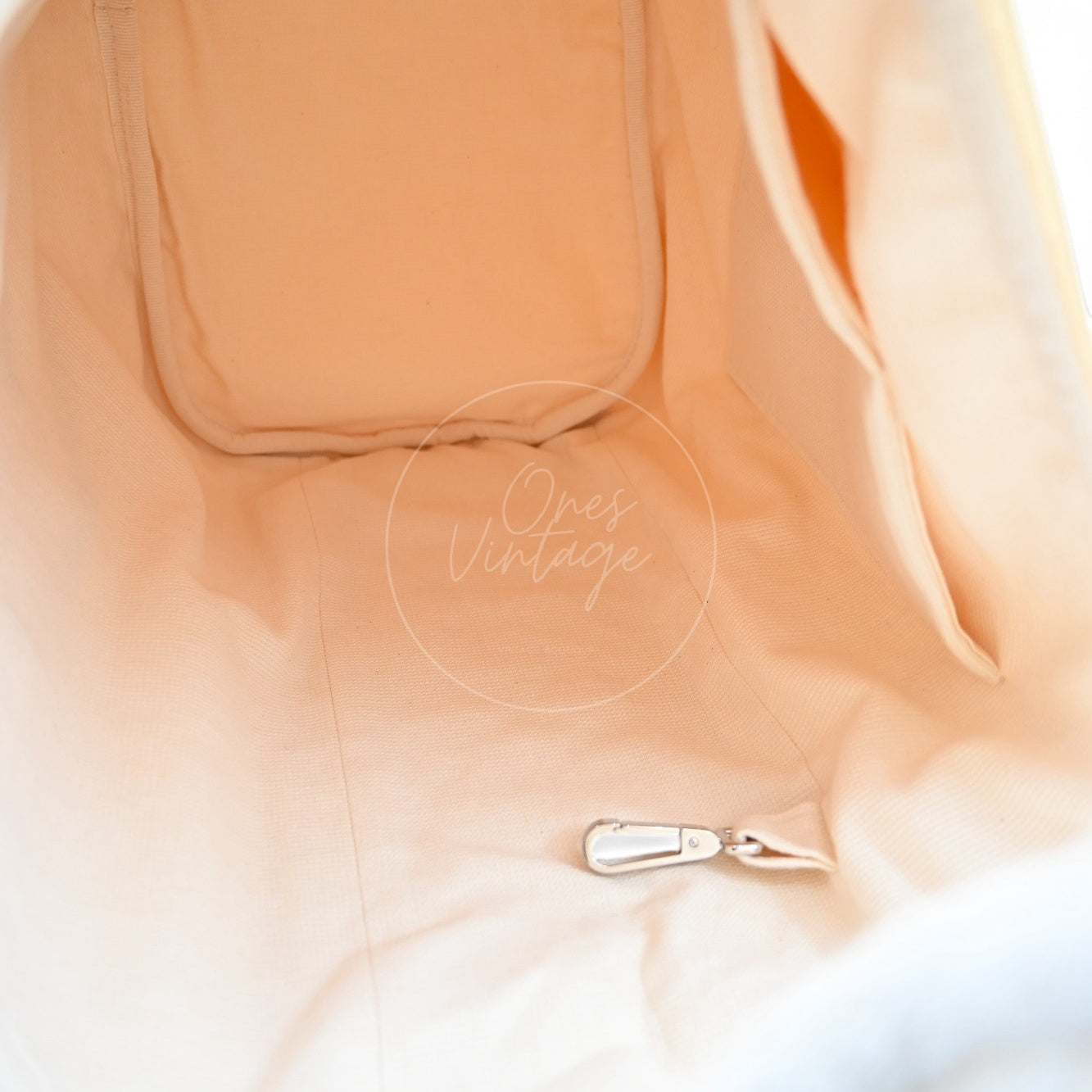 Chanel Towel Cotton Shoulder Bag SHW Ivory 2025
