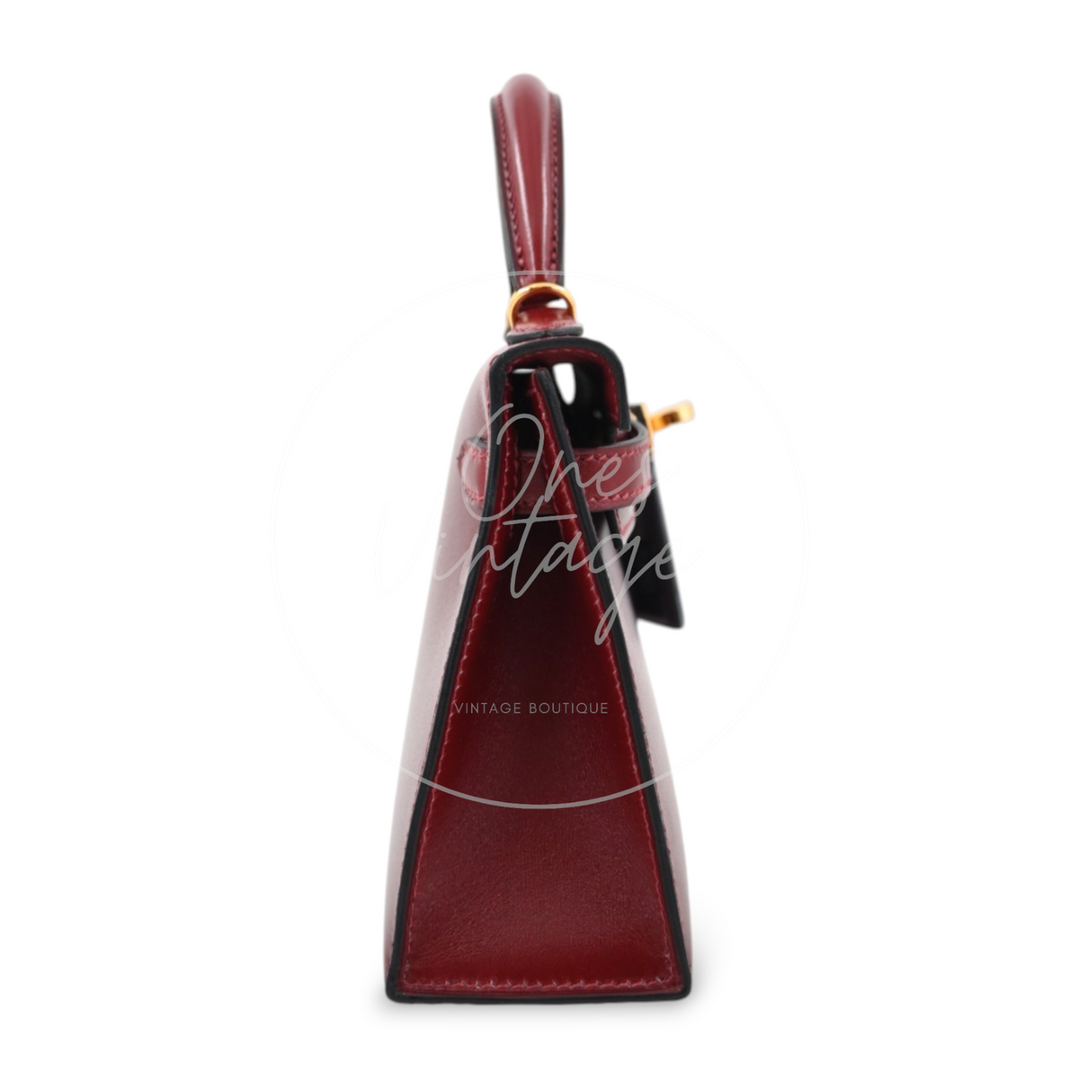 Hermes Mini Kelly Box Leather GHW Rouge H Stamp K