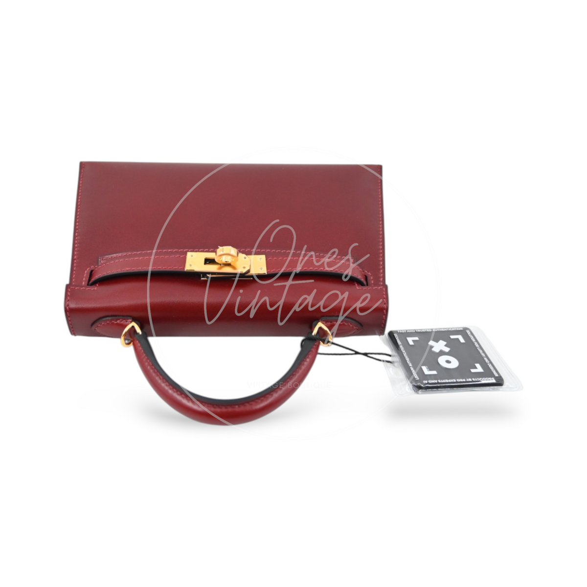 Hermes Mini Kelly Box Leather GHW Rouge H Stamp K