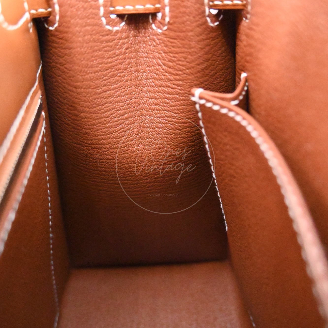 Hermes Kelly K25 Barenia Bag PHW Brown Stamp U