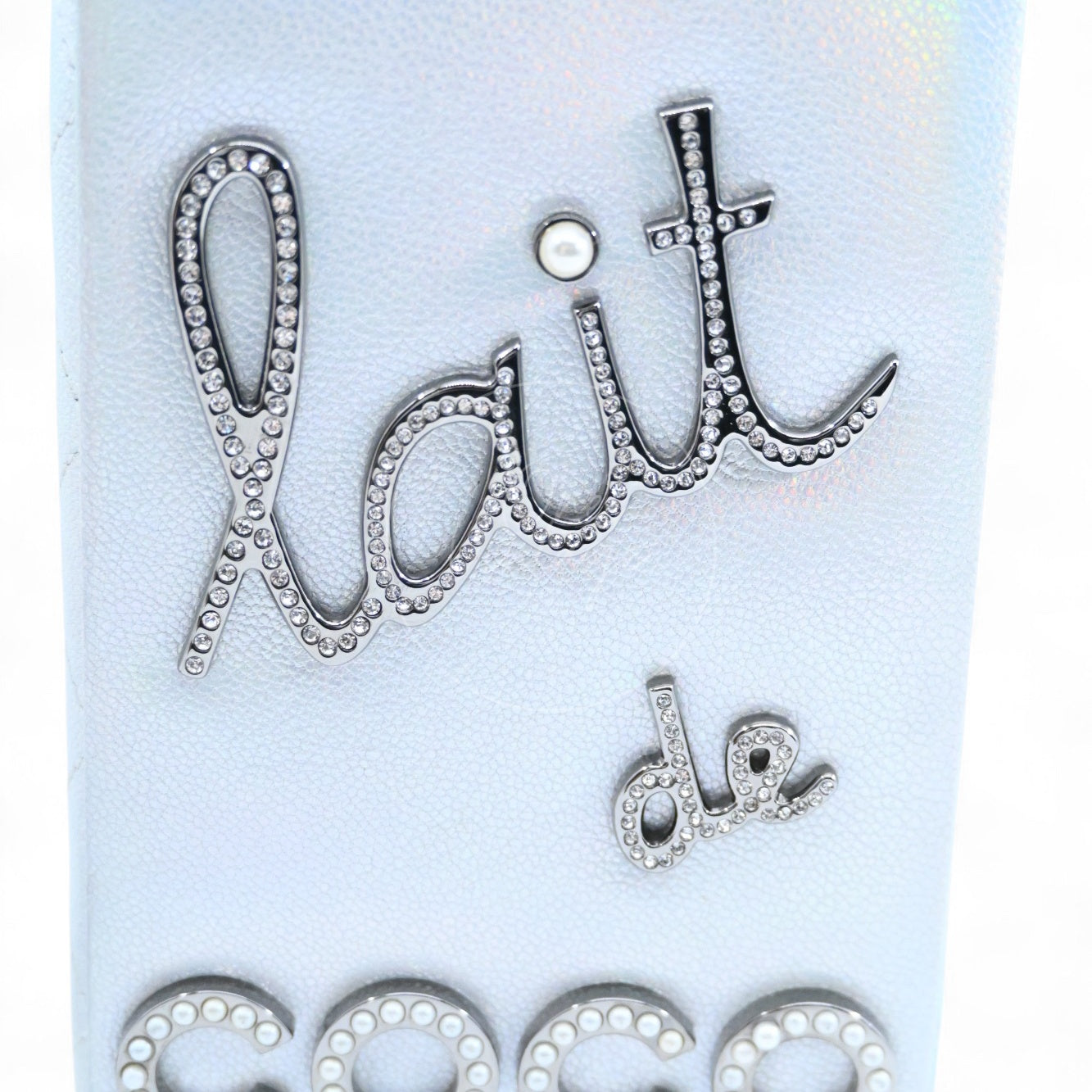 Chanel Milk Carton Iridiscent Goatskin Bag SHW Silver Series 20