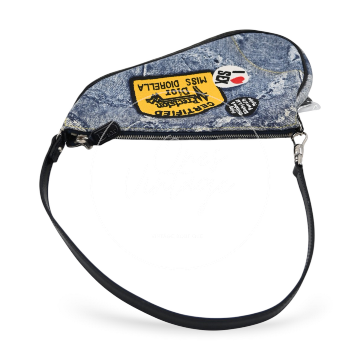 Christian Dior Denim Saddle Bag 2001