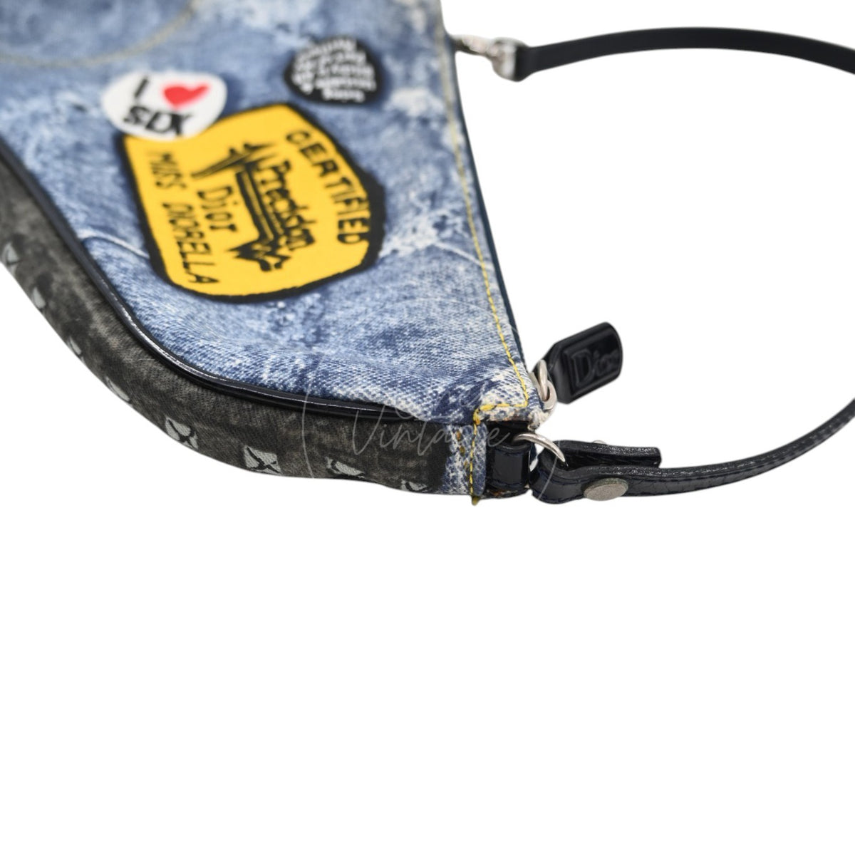 Christian Dior Denim Saddle Bag 2001