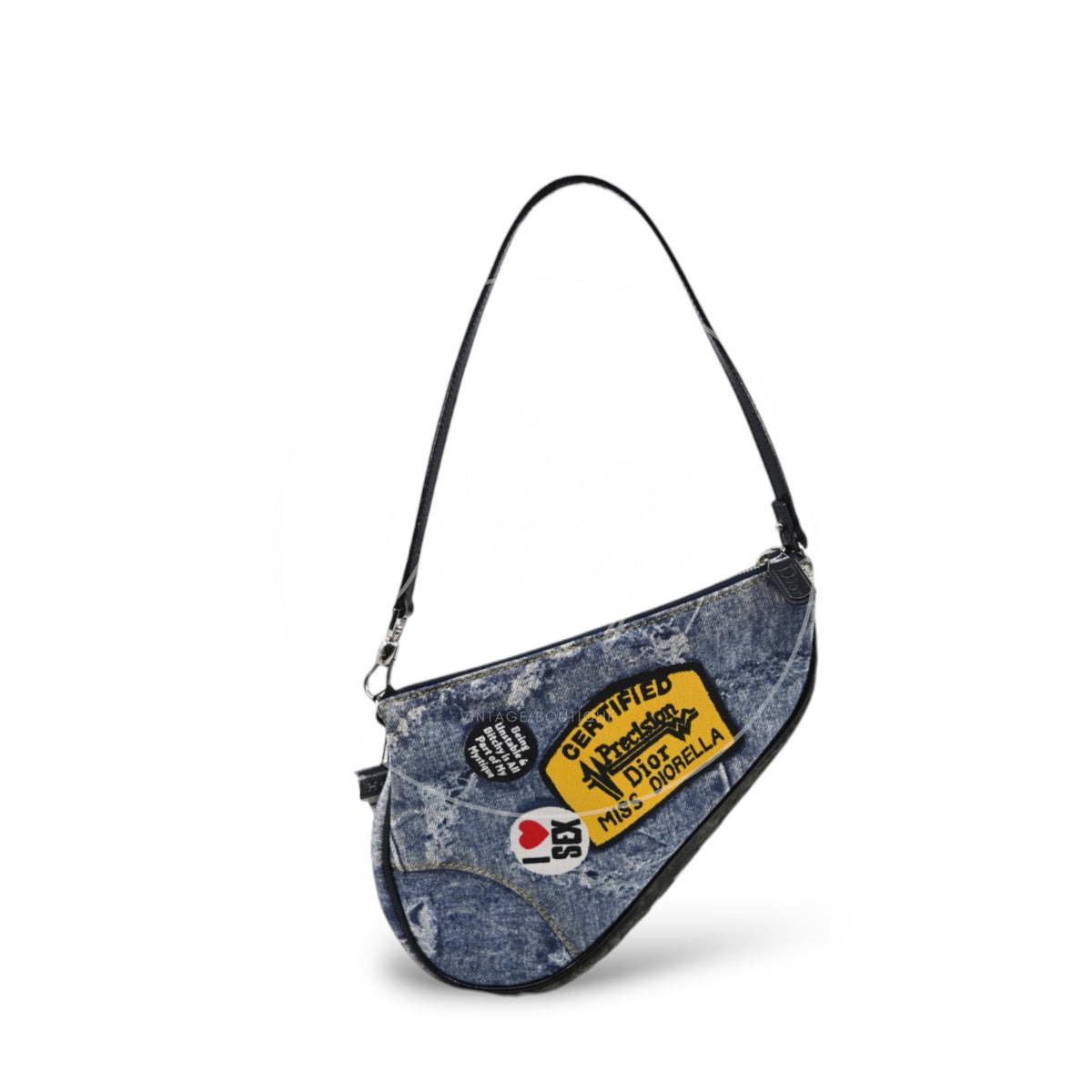 Christian Dior Denim Saddle Bag 2001