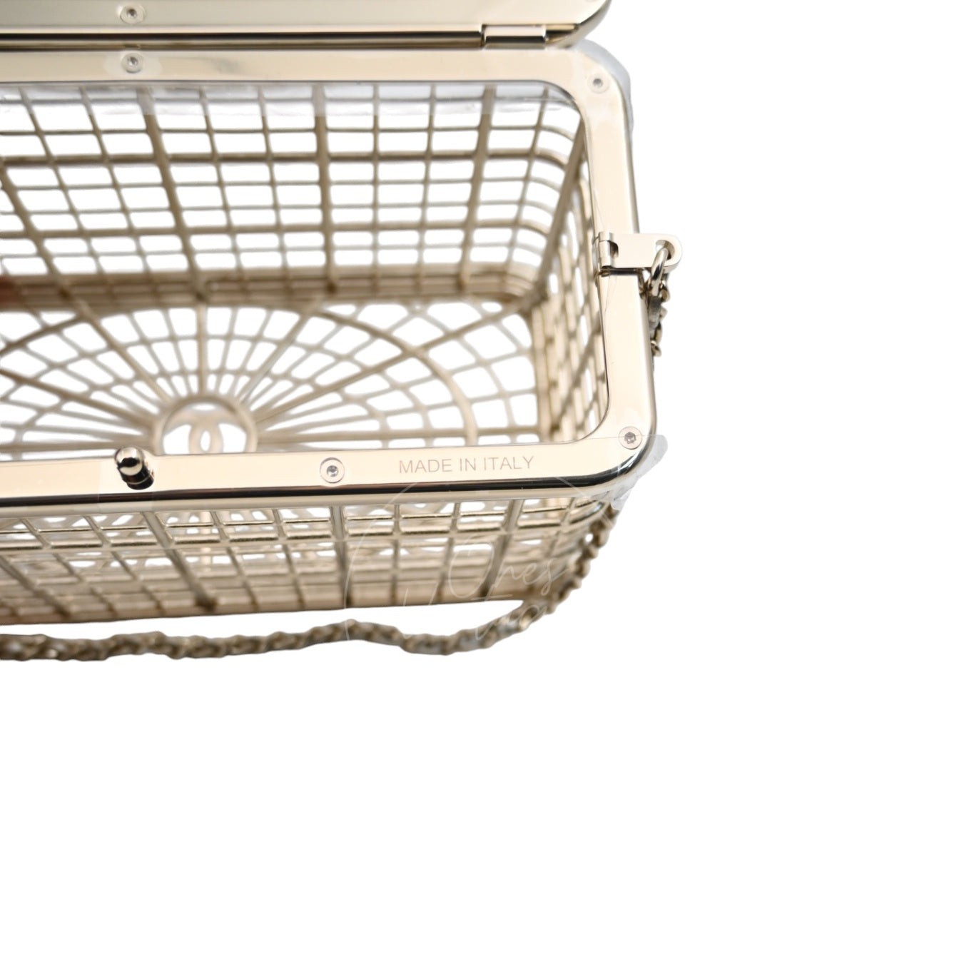 Chanel Bird Cage Minaudière in Gold-Tone Metal & Crystals Evening Handbag GHW Gold 2025