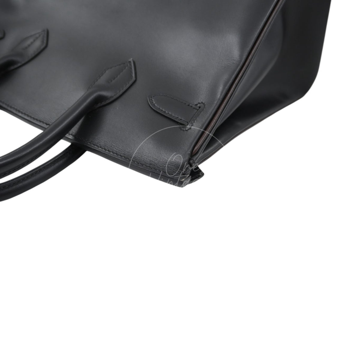 Hermes Birkin 30 Box Leather GHW Ébène and Black Square I
