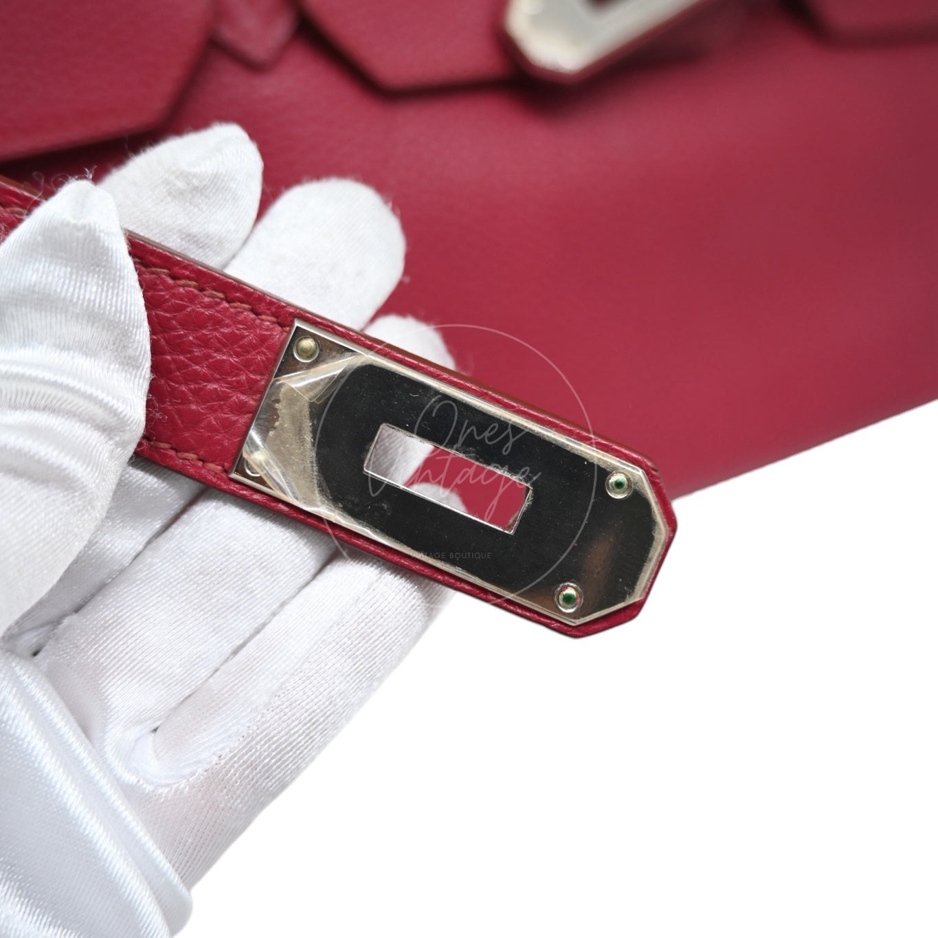 Hermès JPG Shoulder Birkin 42 PHW Rubis Square O