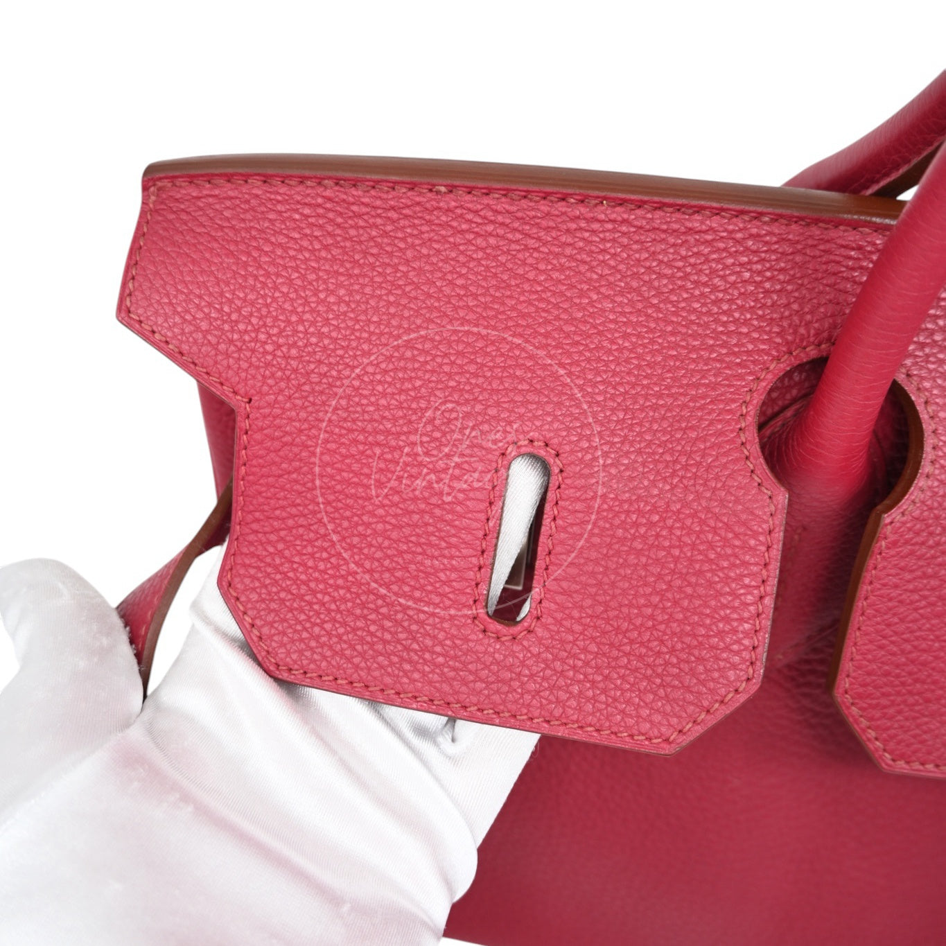 Hermès JPG Shoulder Birkin 42 PHW Rubis Square O