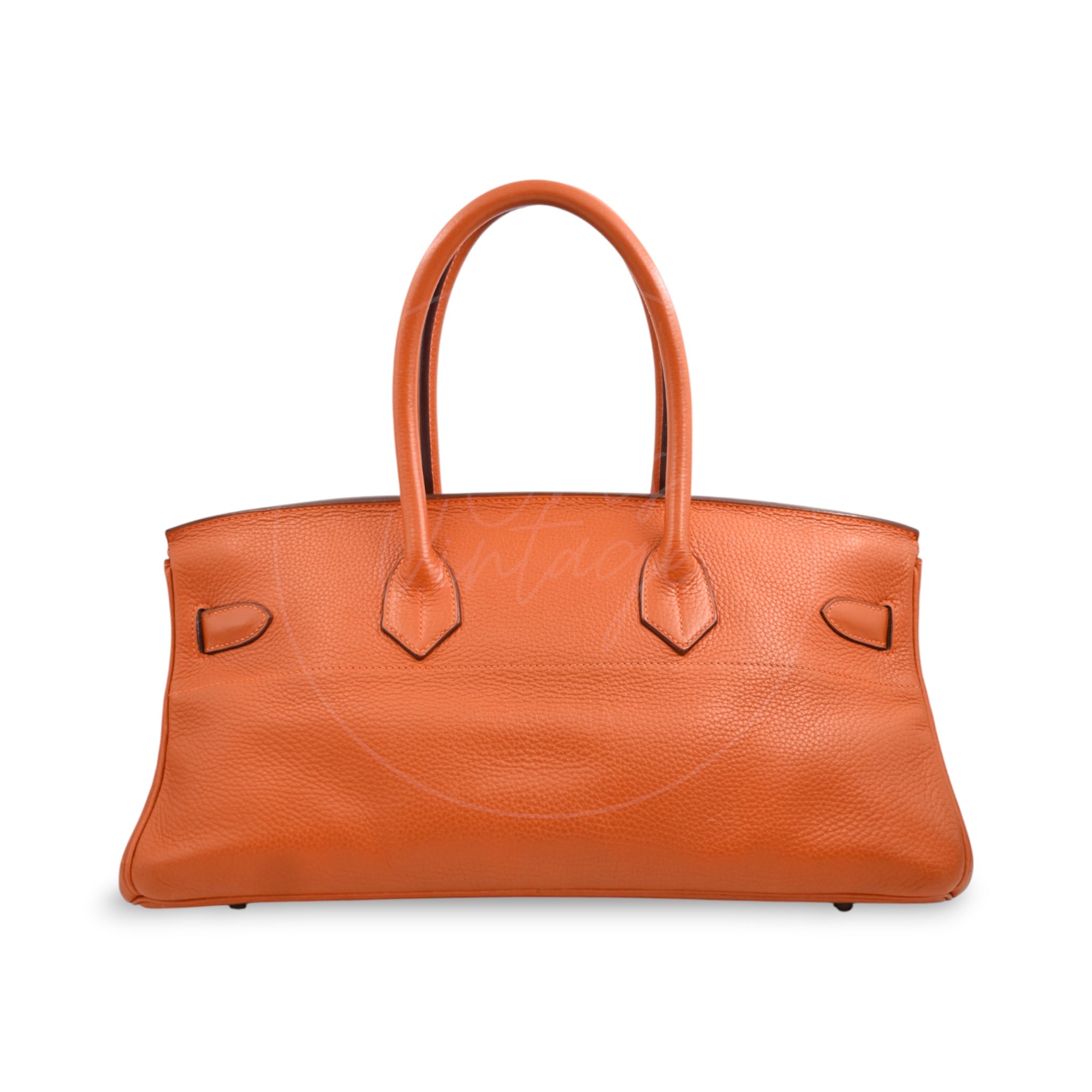 Hermes Shoulder Birkin 42 JPG Handbag PHW Orange Square I