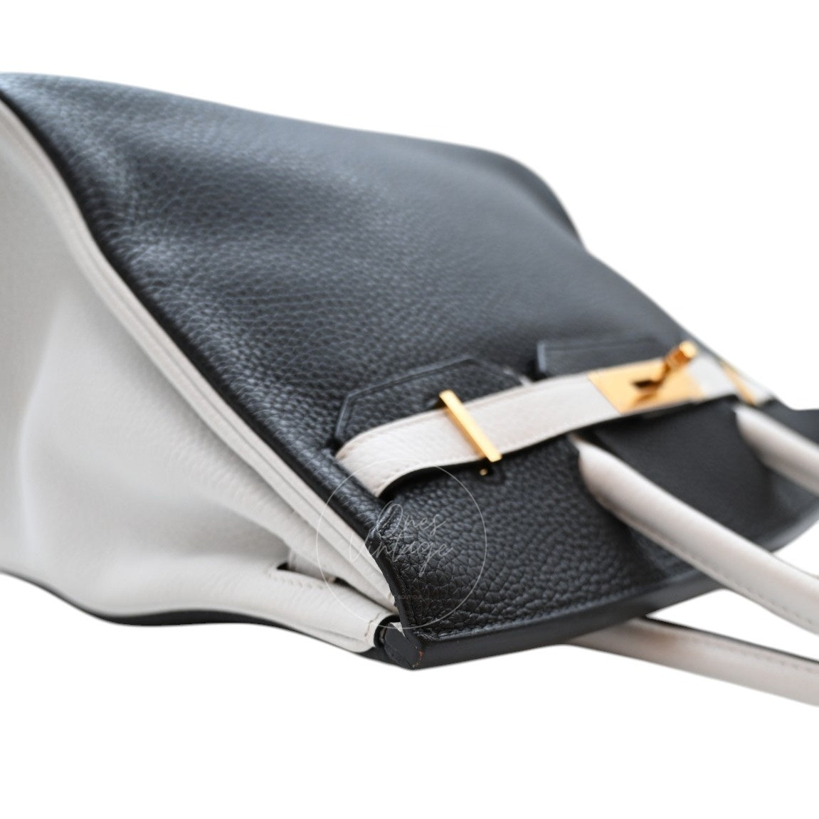 Hermes Birkin 30 HSS GHW Black and White Stamp C