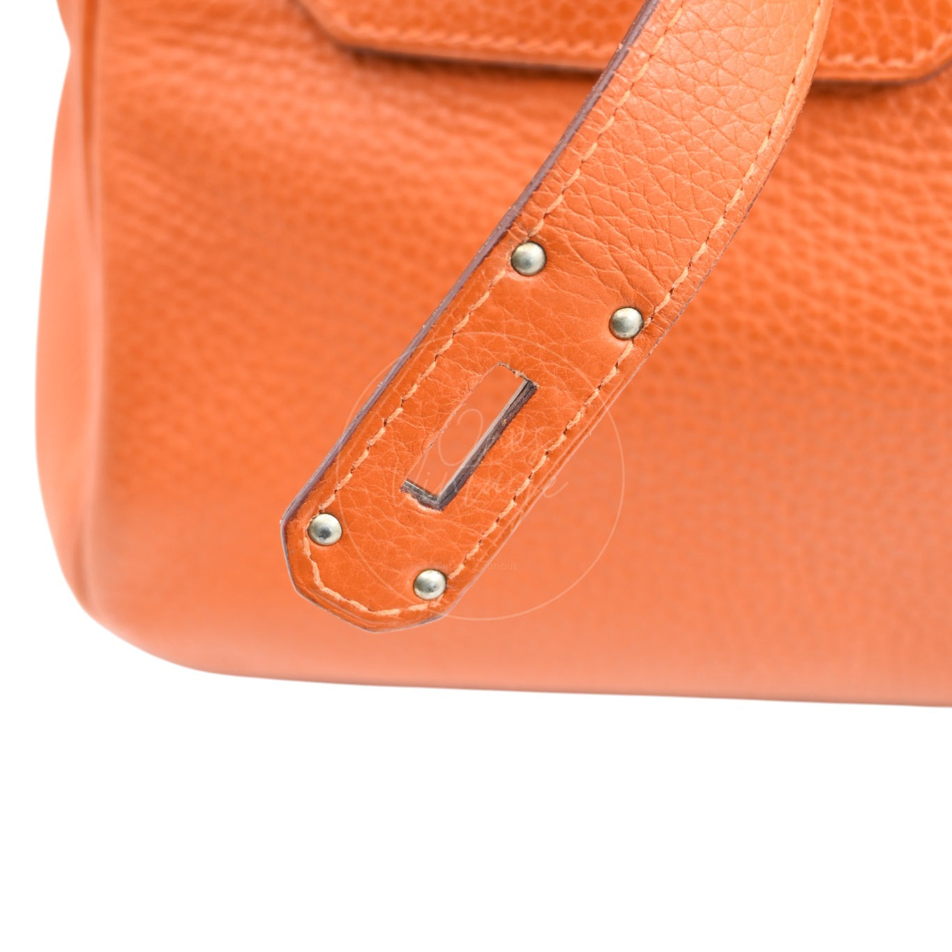 Hermes Shoulder Birkin 42 JPG Handbag PHW Orange Square I