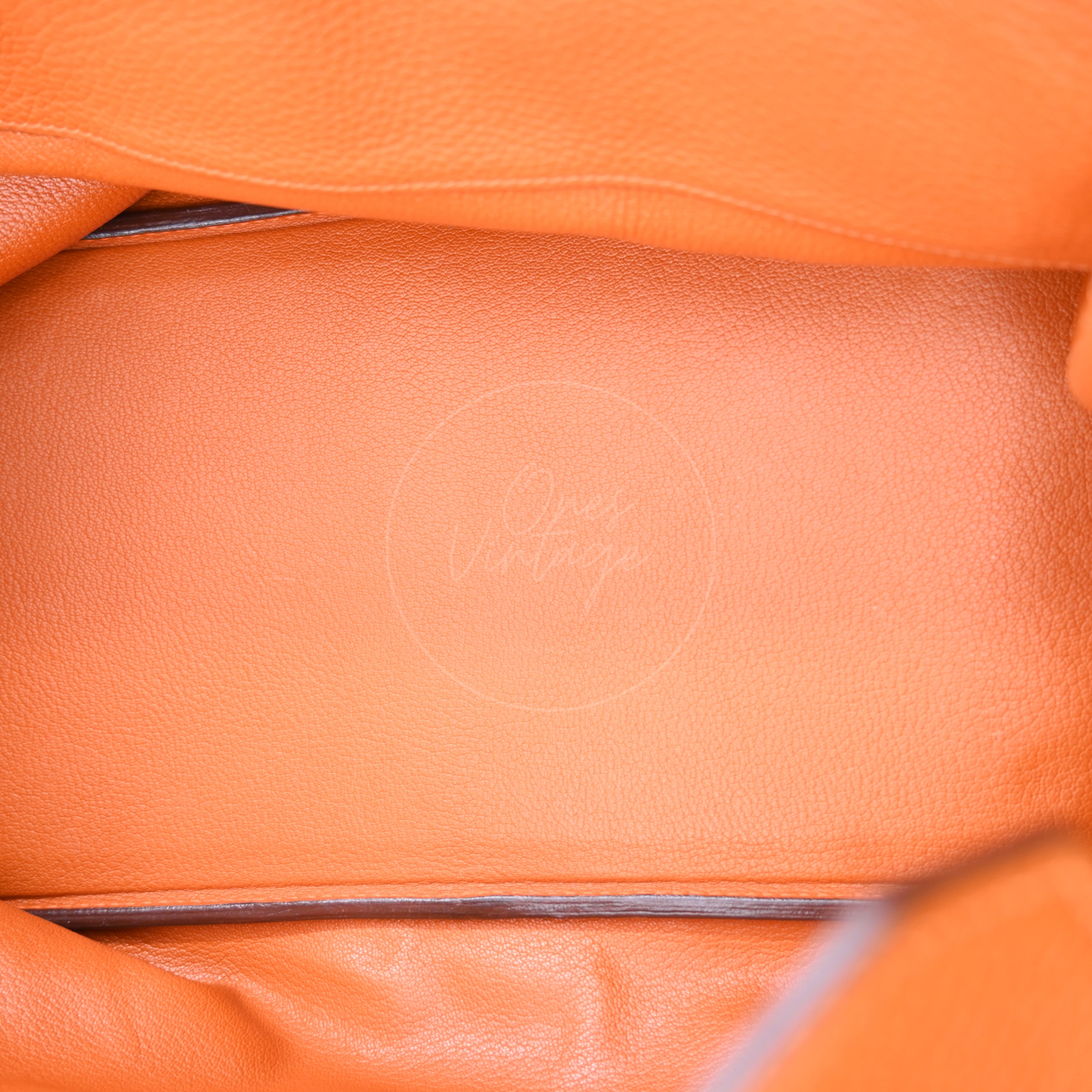 Hermes Shoulder Birkin 42 JPG Handbag PHW Orange Square I