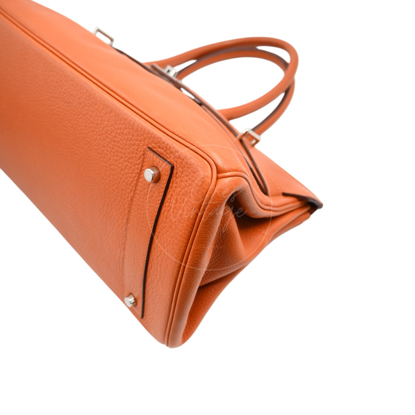 Hermes Shoulder Birkin 42 JPG Handbag PHW Orange Square I
