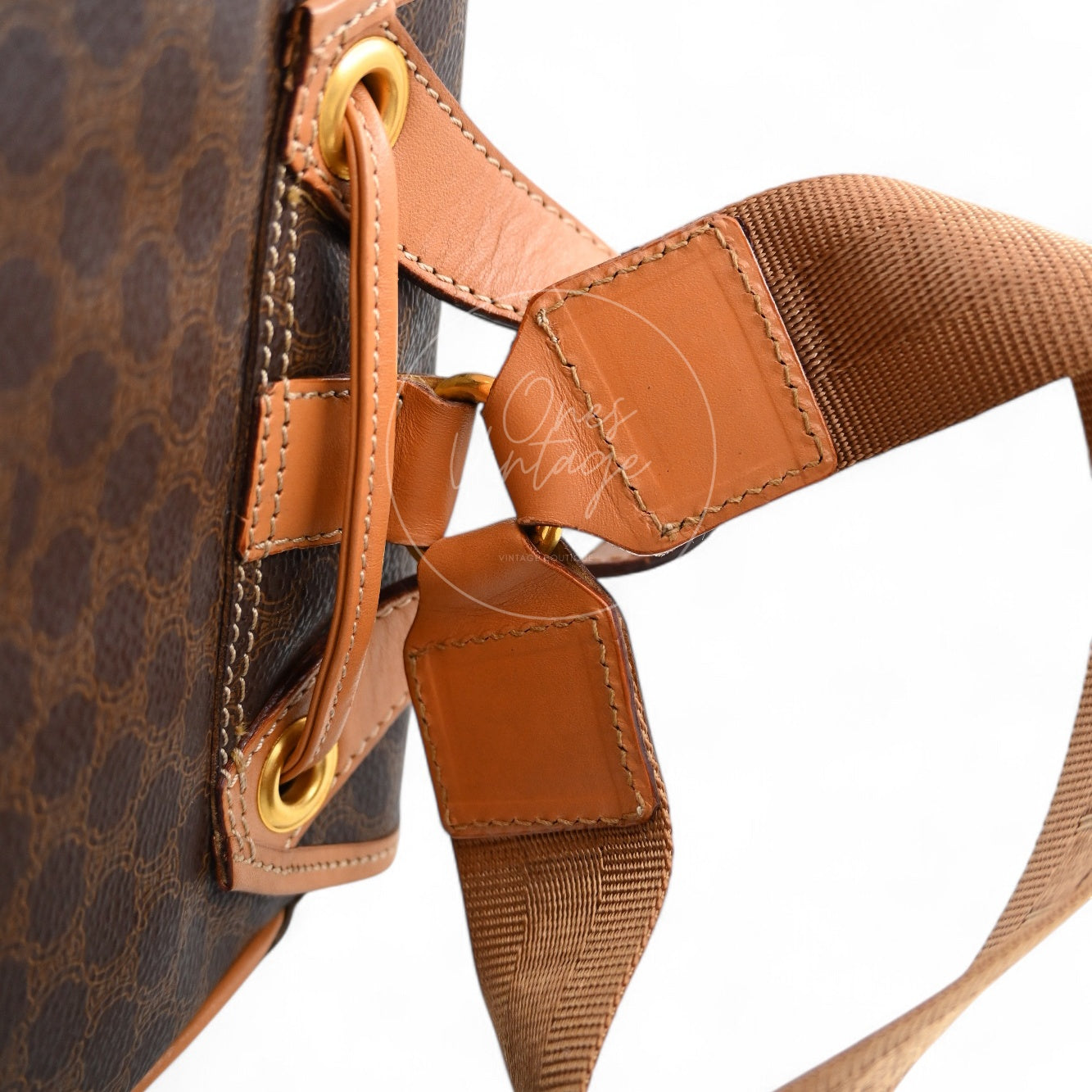 Celine Vintage Monogram Backpack GHW Black