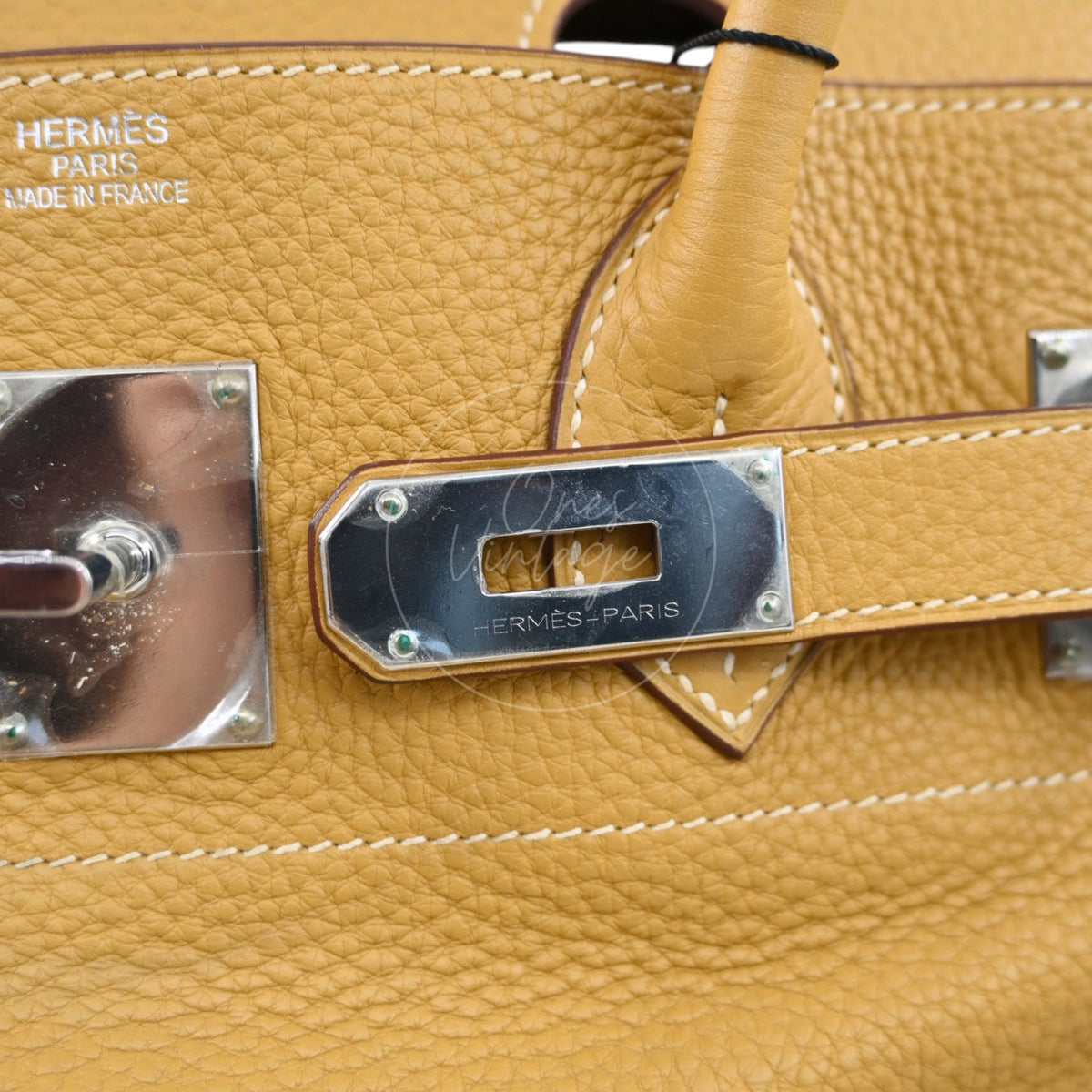 Hermès Birkin Shoulder 42 PHW Yellow Square L