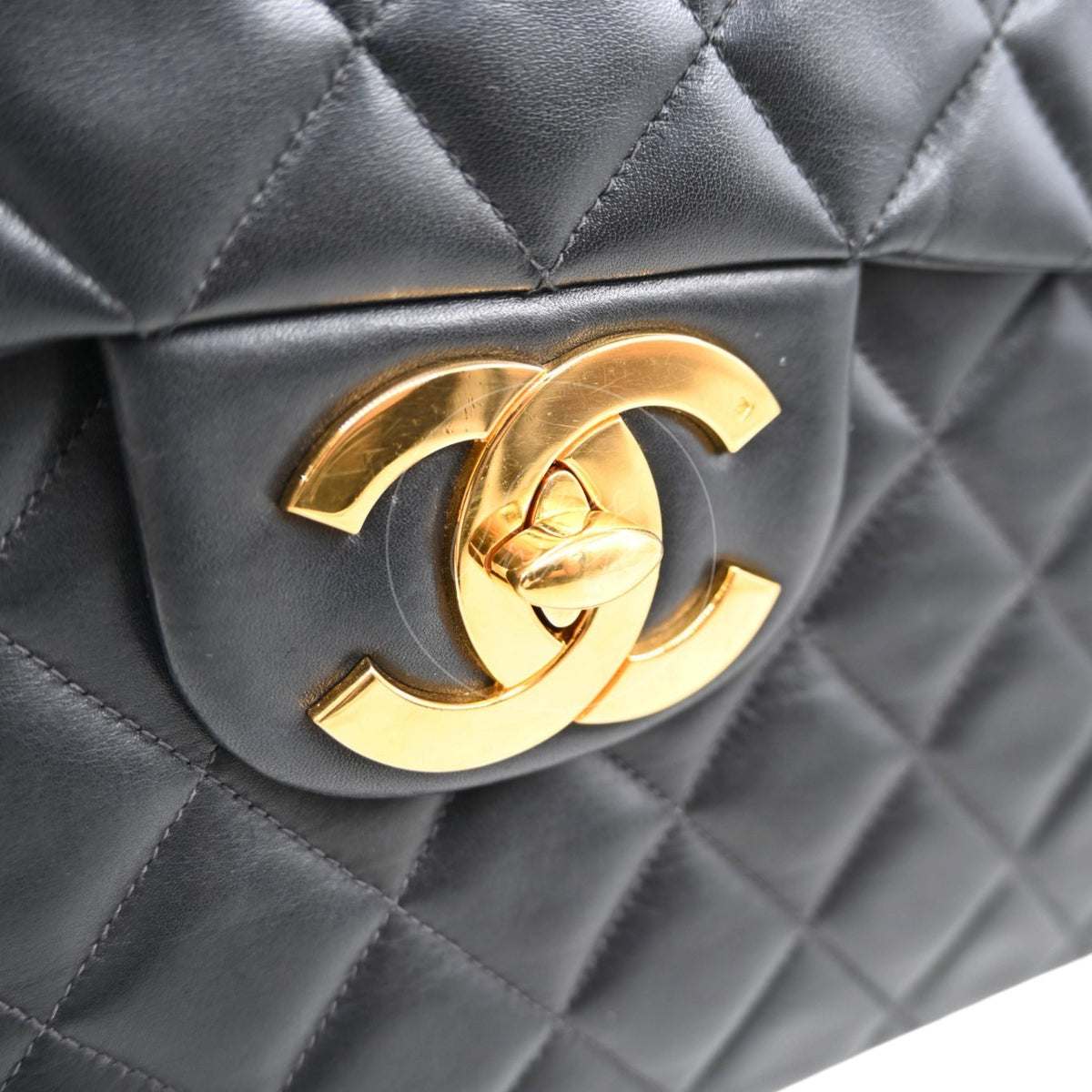 Chanel Maxi 34cm Black Flap Bag GHW Series 2