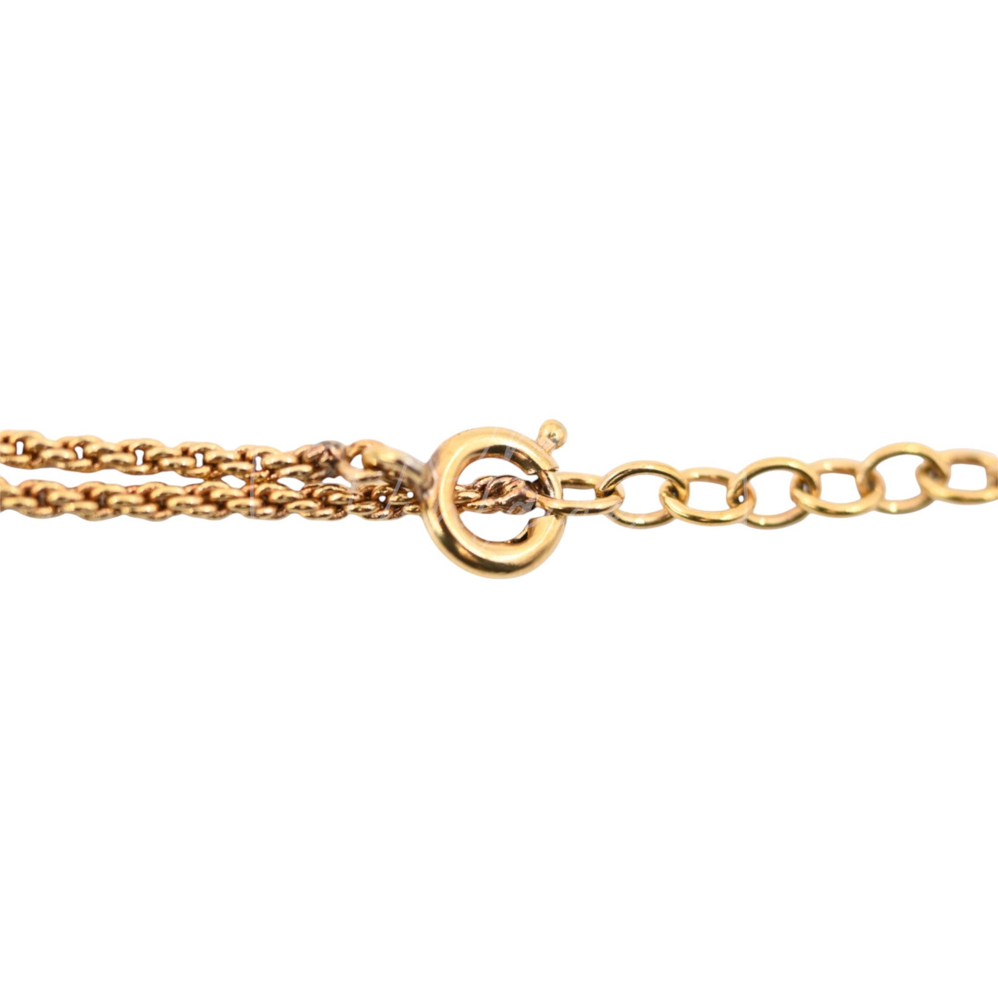 Dior Gold CD Logo Drop Shape Pendent Necklace