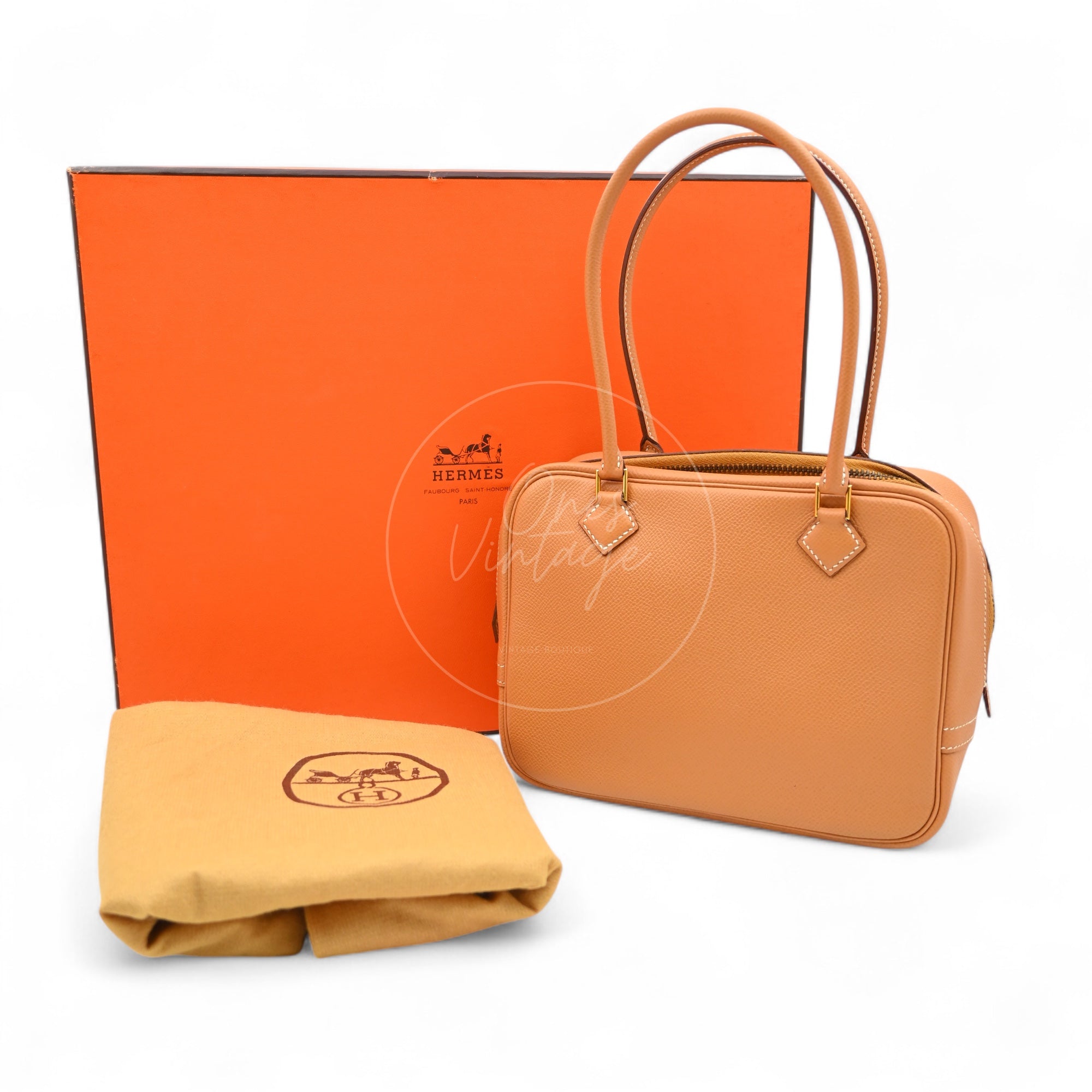 Hermes Mini Plume Epsom GHW Natural Circle W