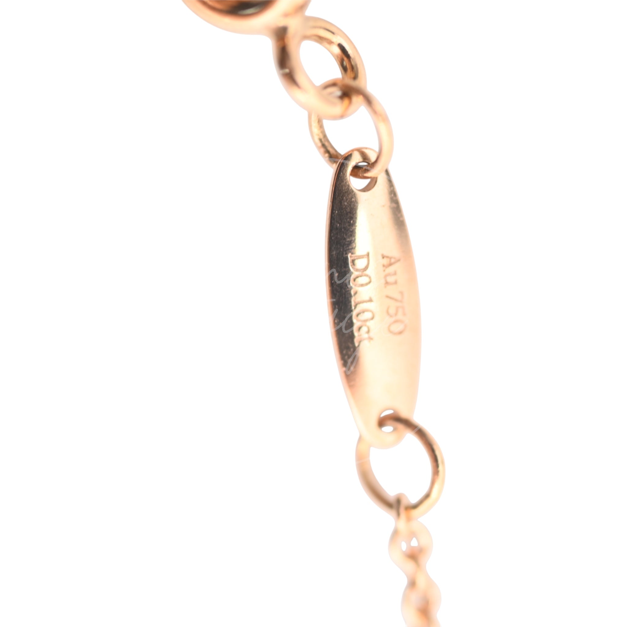 Tiffany & Co. 18k Gold Plated Metal Diamond Necklace