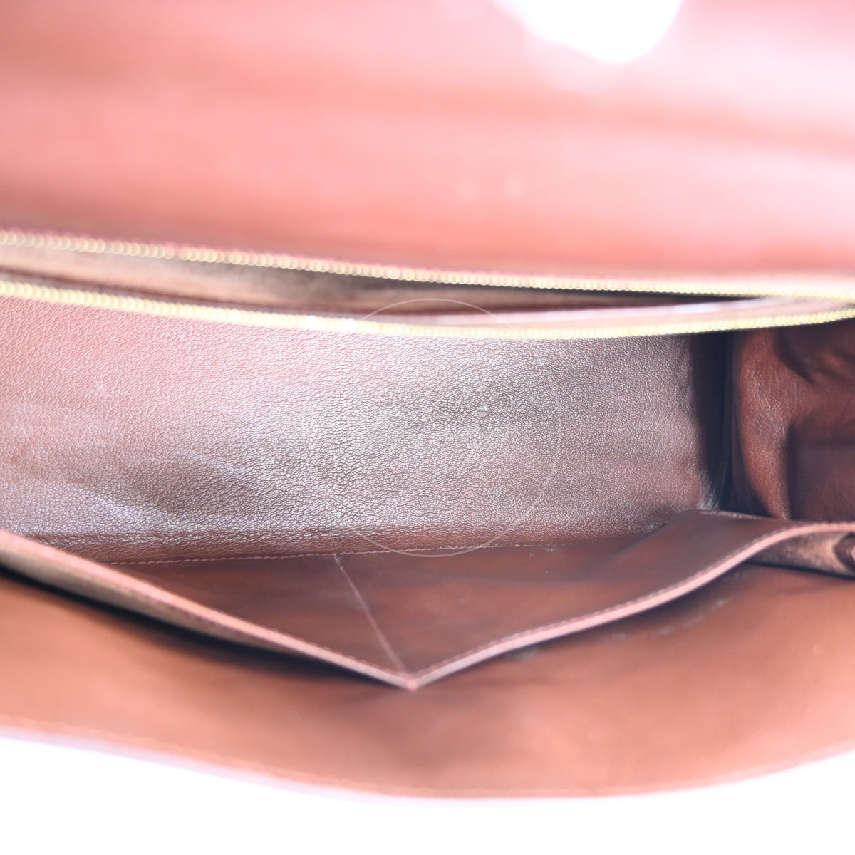 Hermès Kelly 32 Box Calfskin Leather GHW Brown Square E
