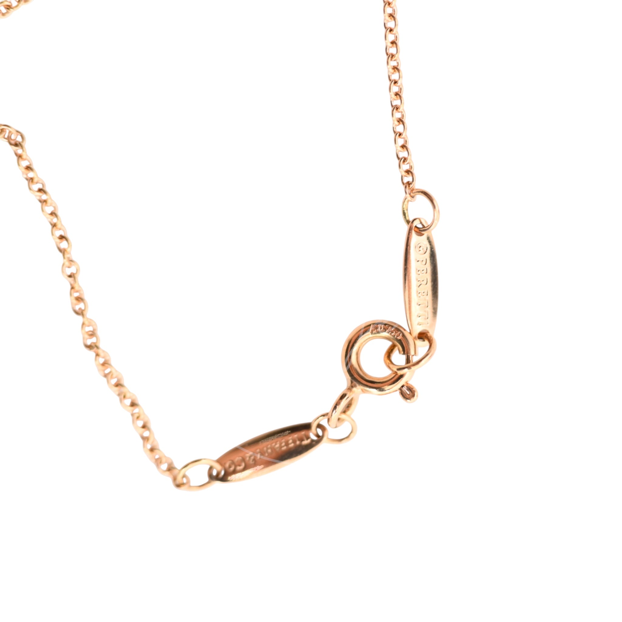 Tiffany & Co. 18k Gold Plated Metal Diamond Necklace