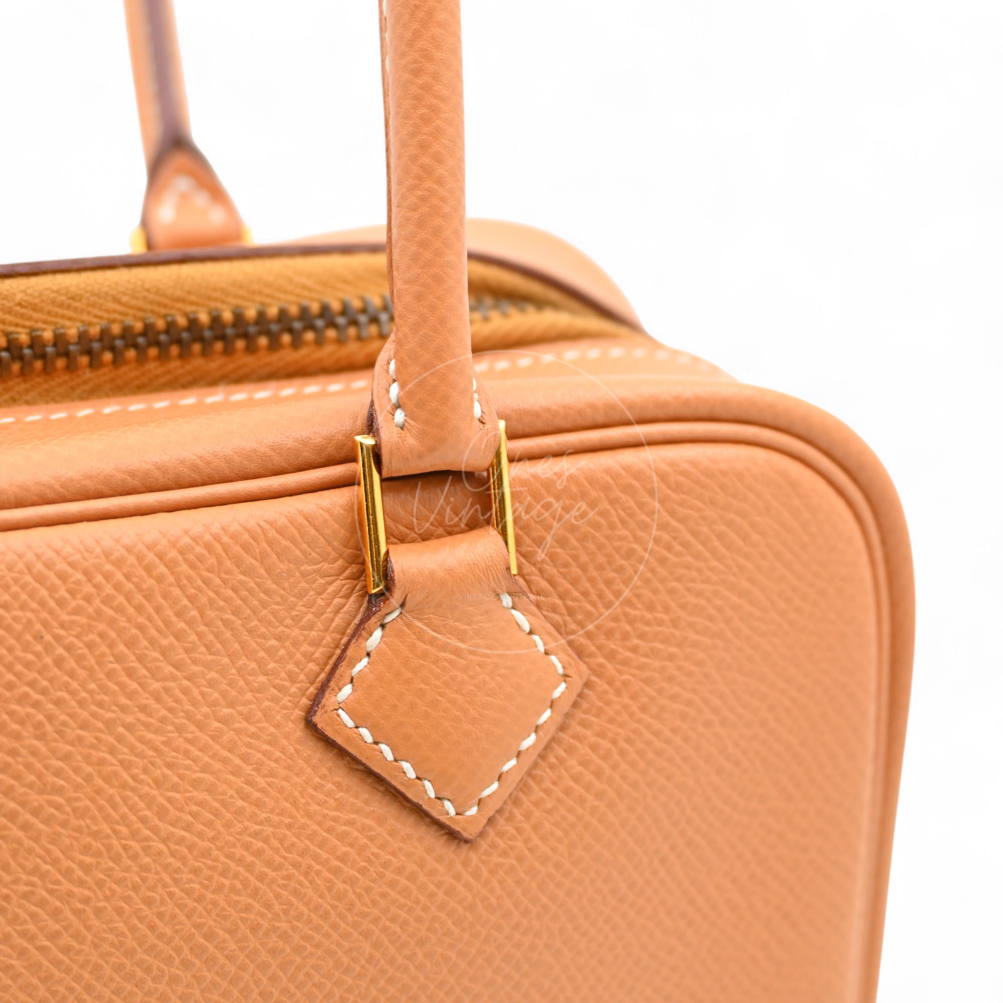 Hermes Mini Plume Epsom GHW Natural Circle W