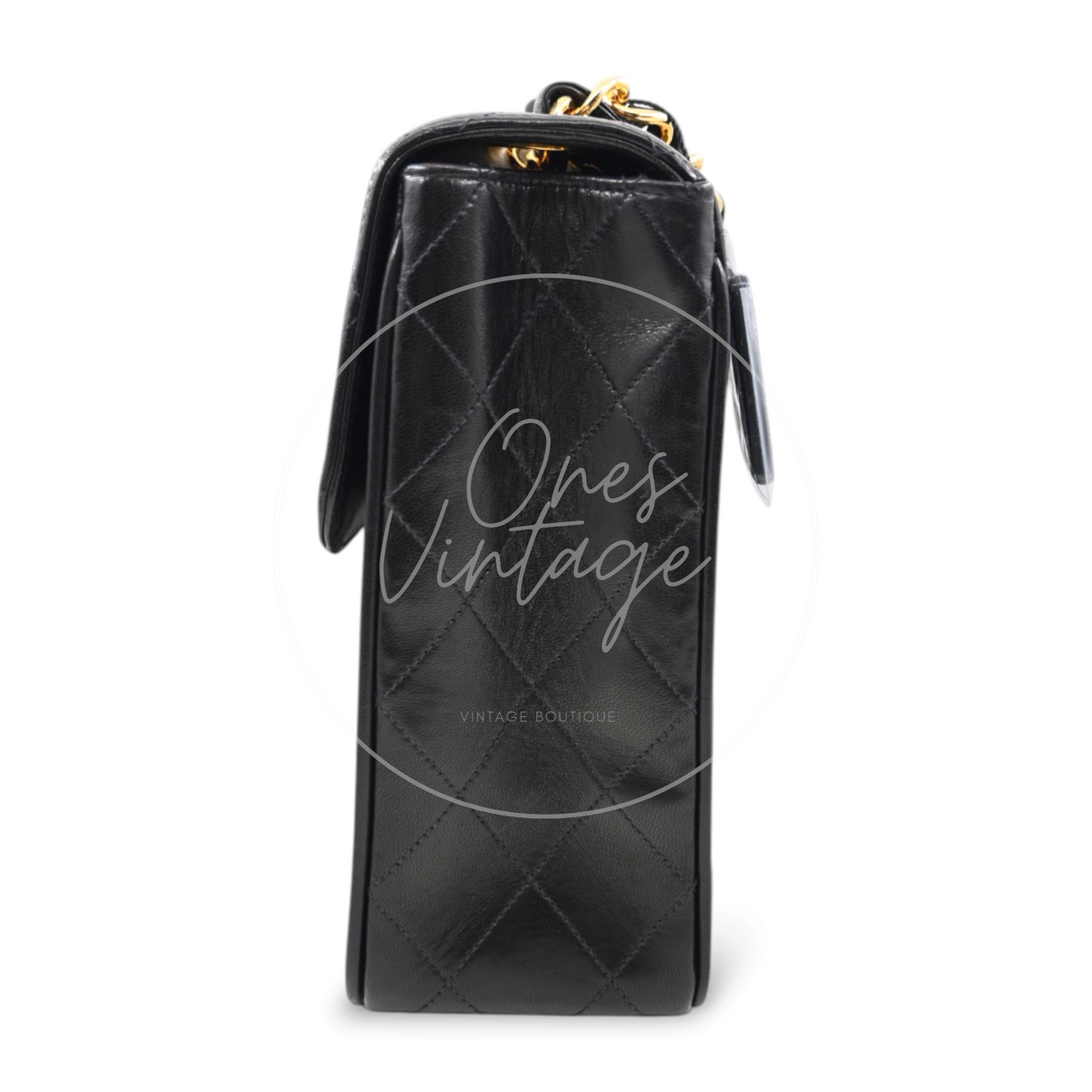 Chanel Classic Flap Jumbo Bag 30cm GHW Black Series 3