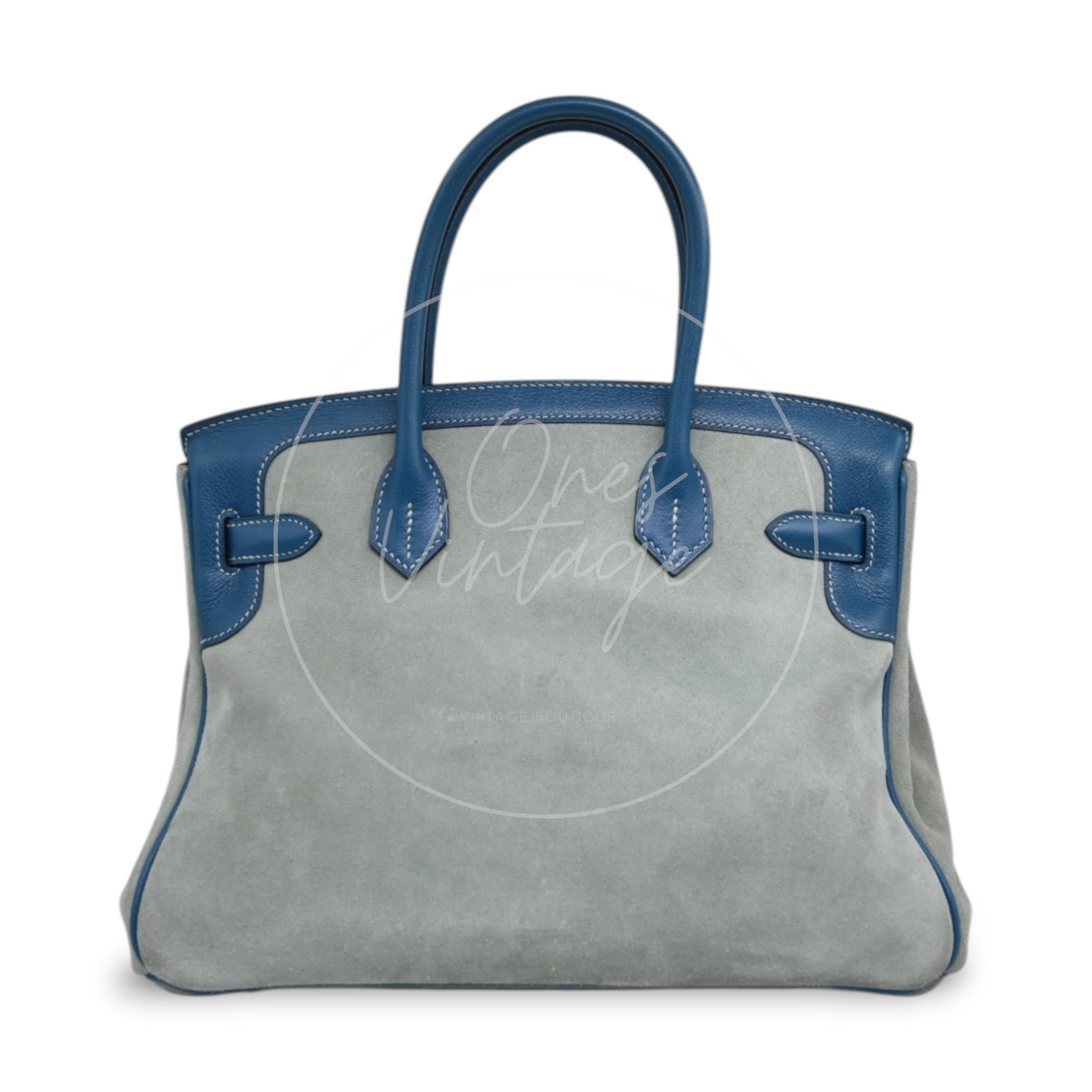 Hermes Birkin 30 Doblis GHW Blue Stamp H