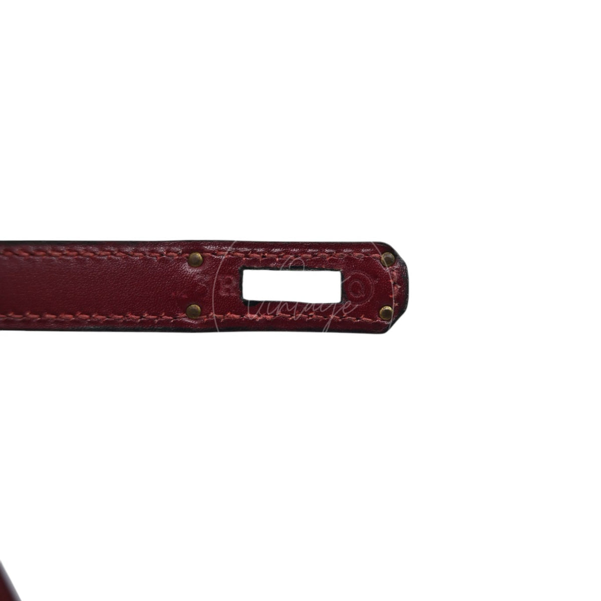 Hermès Mini Kelly 20 Burgundy GHW Circle Q
