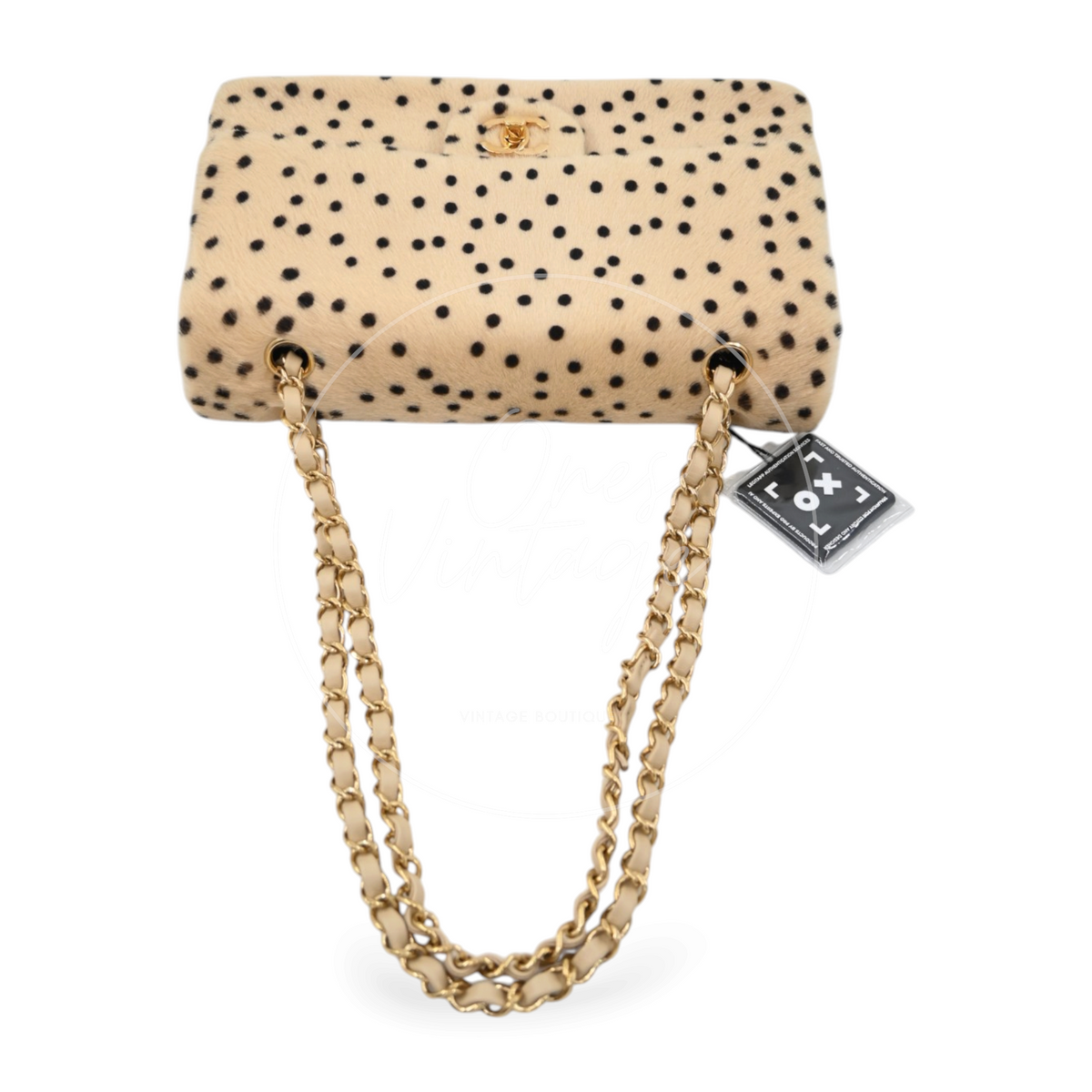 Chanel CF 30 Ponyhair Cheetah GHW Beige Black Series TJ