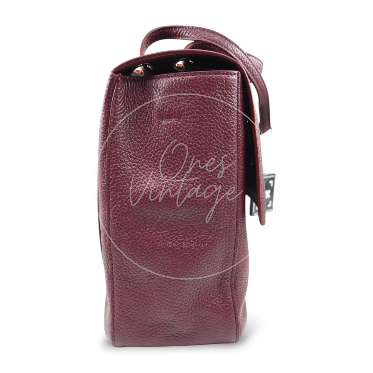 Chanel Maxi 38cm Flap Bag GHW Burgundy Series UC
